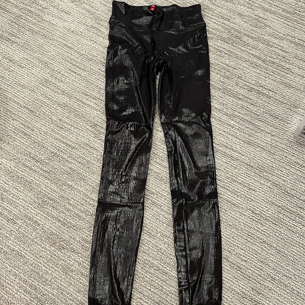 Spanx Crocodile Faux Leather Leggings!!